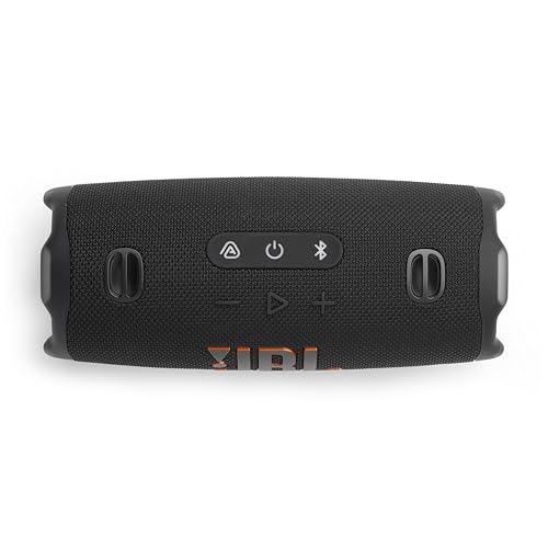 JBL Charge 6 - Portable Waterproof & Drop-Proof Bluetooth Speaker, Bold JBL Pro Sound with AI Sound Boost, 28Hrs of Playtime, Built-in powerbank & Comes with a Sturdy/Removable Carrying Strap (Black)