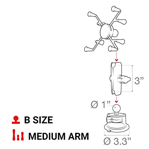 RAM MOUNTS X-Grip Tablet Mount for 7"-8" Tablets with Medium Arm