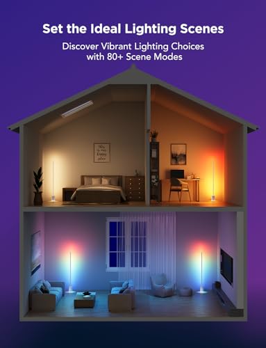 Govee RGBIC Smart Floor Lamp with 64+ Scenes & Music Sync
