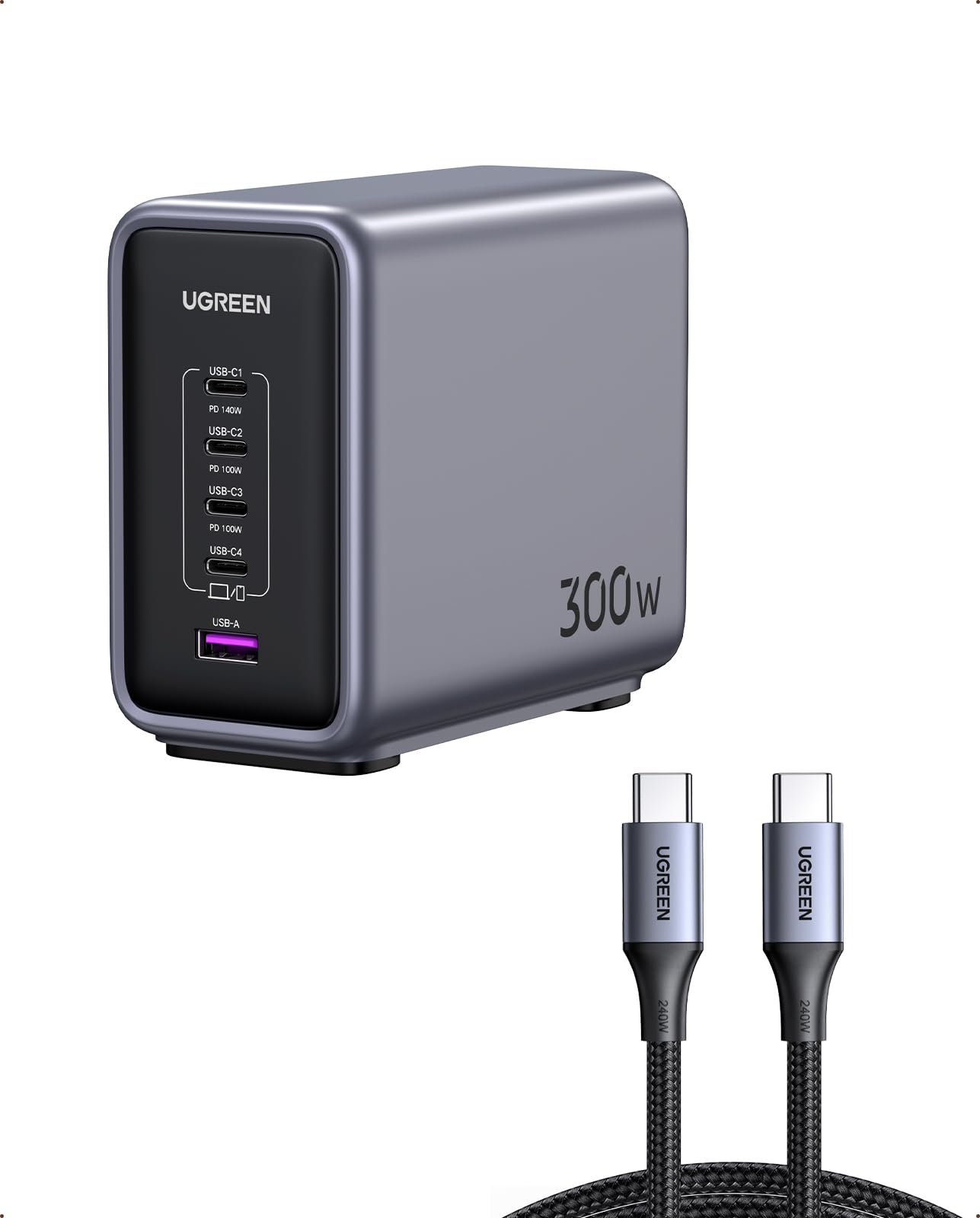 UGREEN Nexode 300W GaN 5-Port Desktop Charging Station