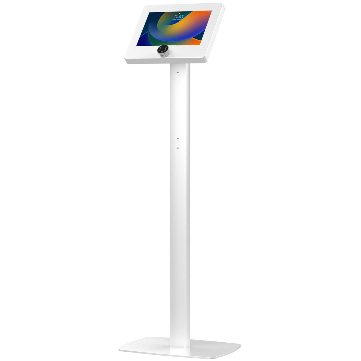 Thin Floor Stand – CTA Tall Standing 360 Degree Kiosk Display Tablet Holder with Charger Access & Lock