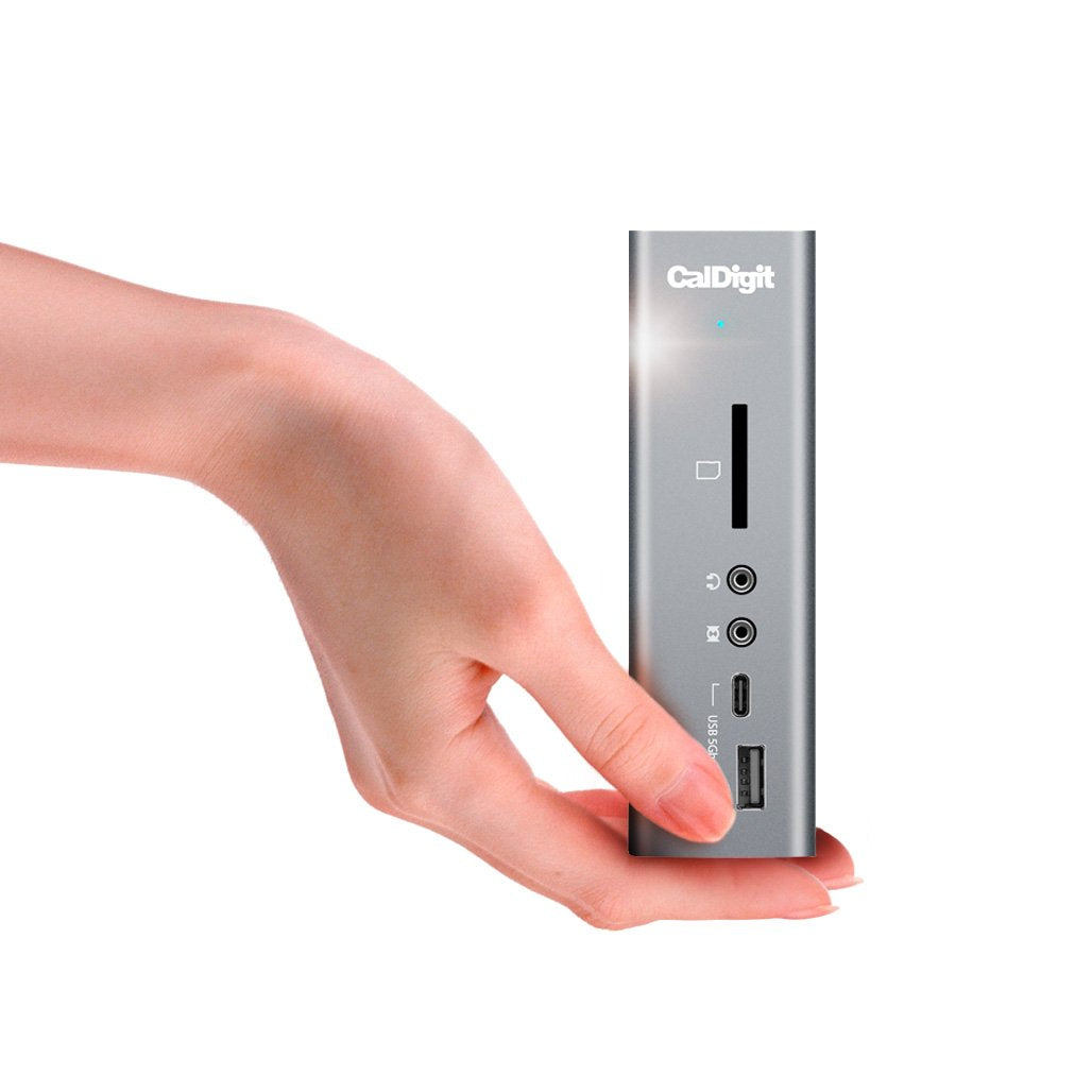 CalDigit TS3 Plus Thunderbolt 3 Dock - 87W Charging, 7X USB 3.1, USB-C Gen 2, DisplayPort, UHS-II SD Card Slot, LAN, Optical Out, for 2016+ MacBook Pro & PC
