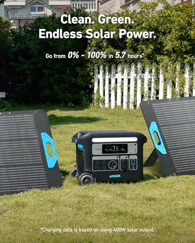 Anker SOLIX F2000 2400W LiFePO4 Portable Power Station
