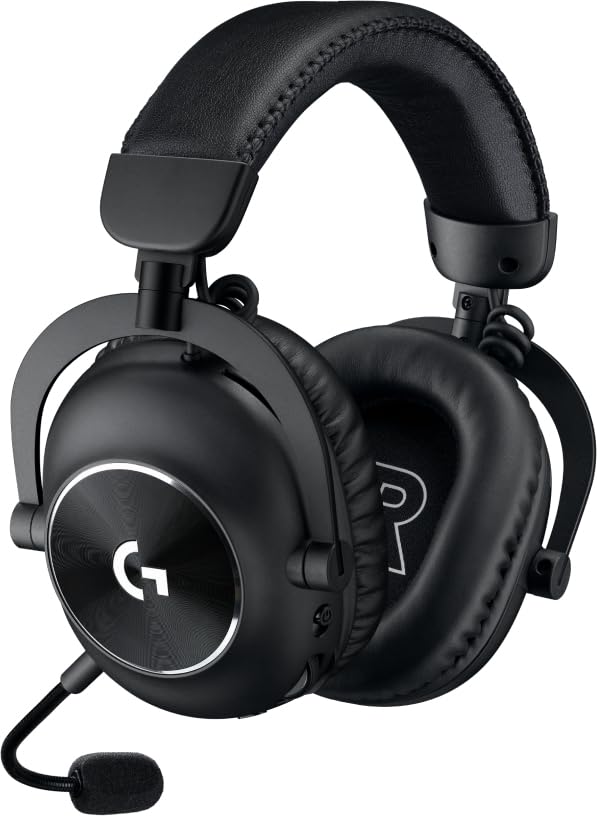 Logitech G PRO X 2 Lightspeed Wireless Gaming Headphones, Detachable Boom Microphone, 50 mm Graphen Drives, DTS:X Headphone 2.0, 7.1 Surround, Bluetooth/USB/3.5 mm Aux, PC, PS5, PS4, Switch, Black