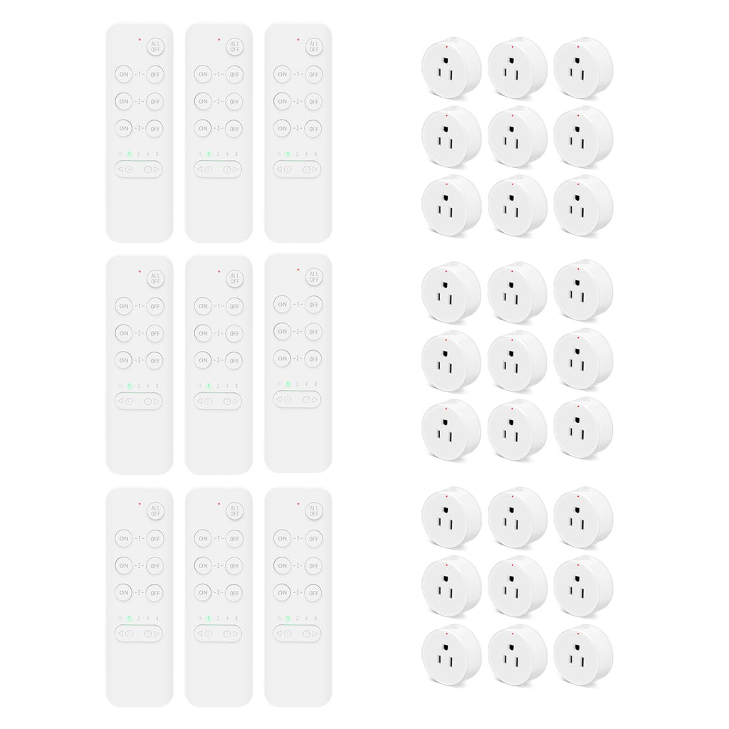 NineLeaf Remote Control Outlet Plug with Timer, 15A