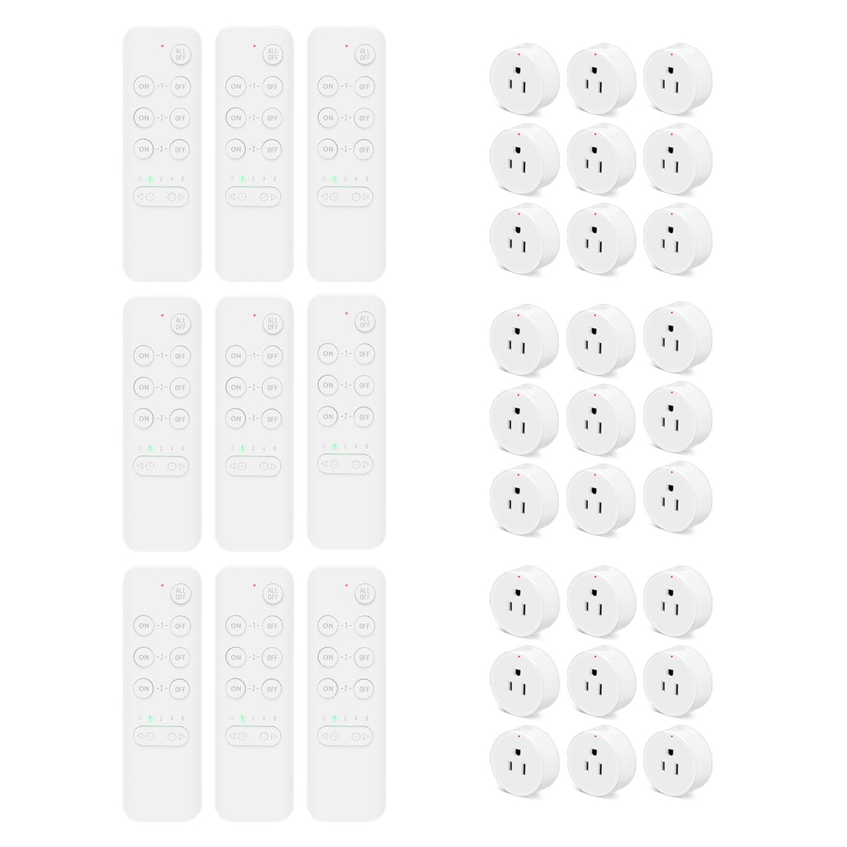 NineLeaf Remote Control Outlet Plug with Timer, 15A