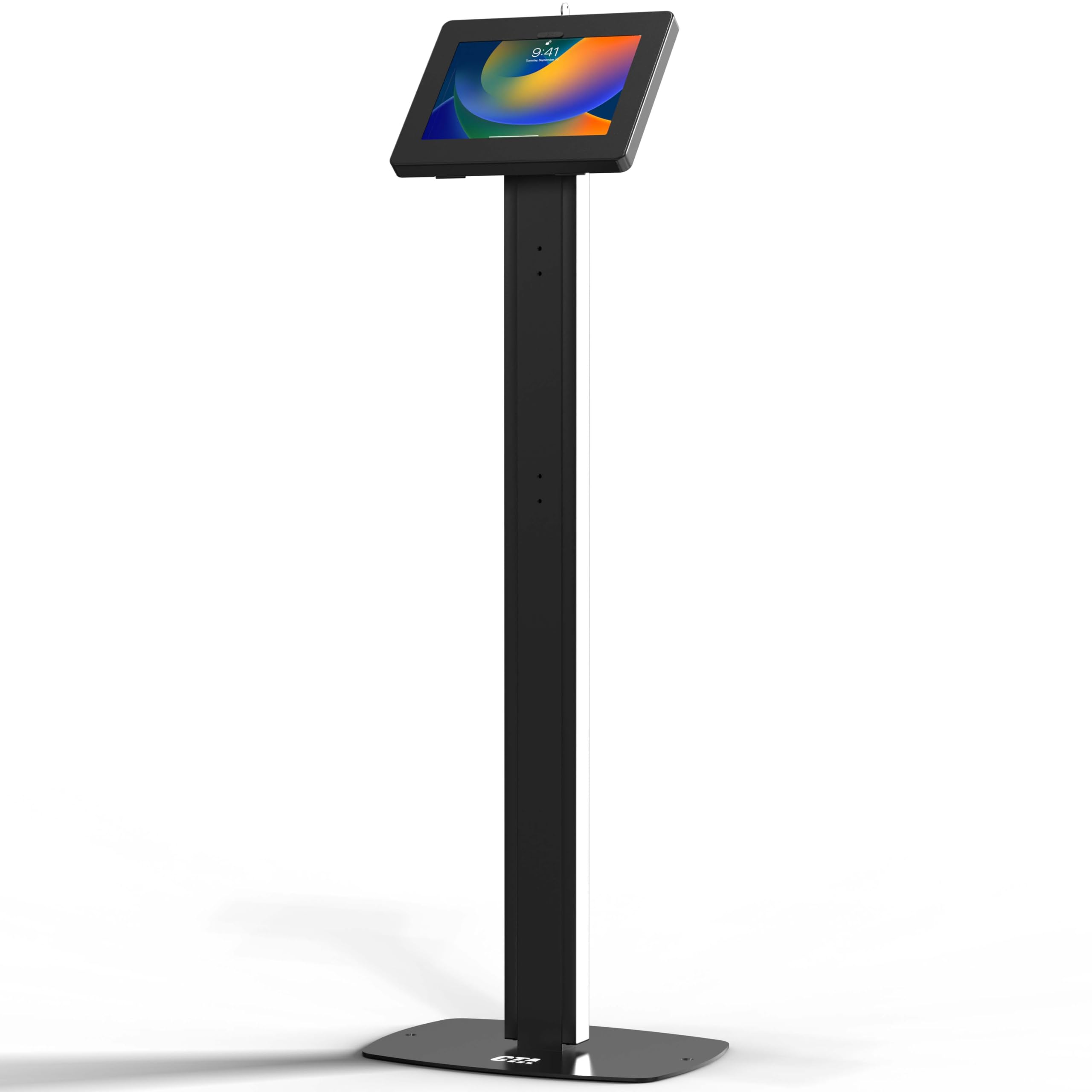 Thin Floor Stand – CTA Tall Standing 360 Degree Kiosk Display Tablet Holder with Charger Access & Lock