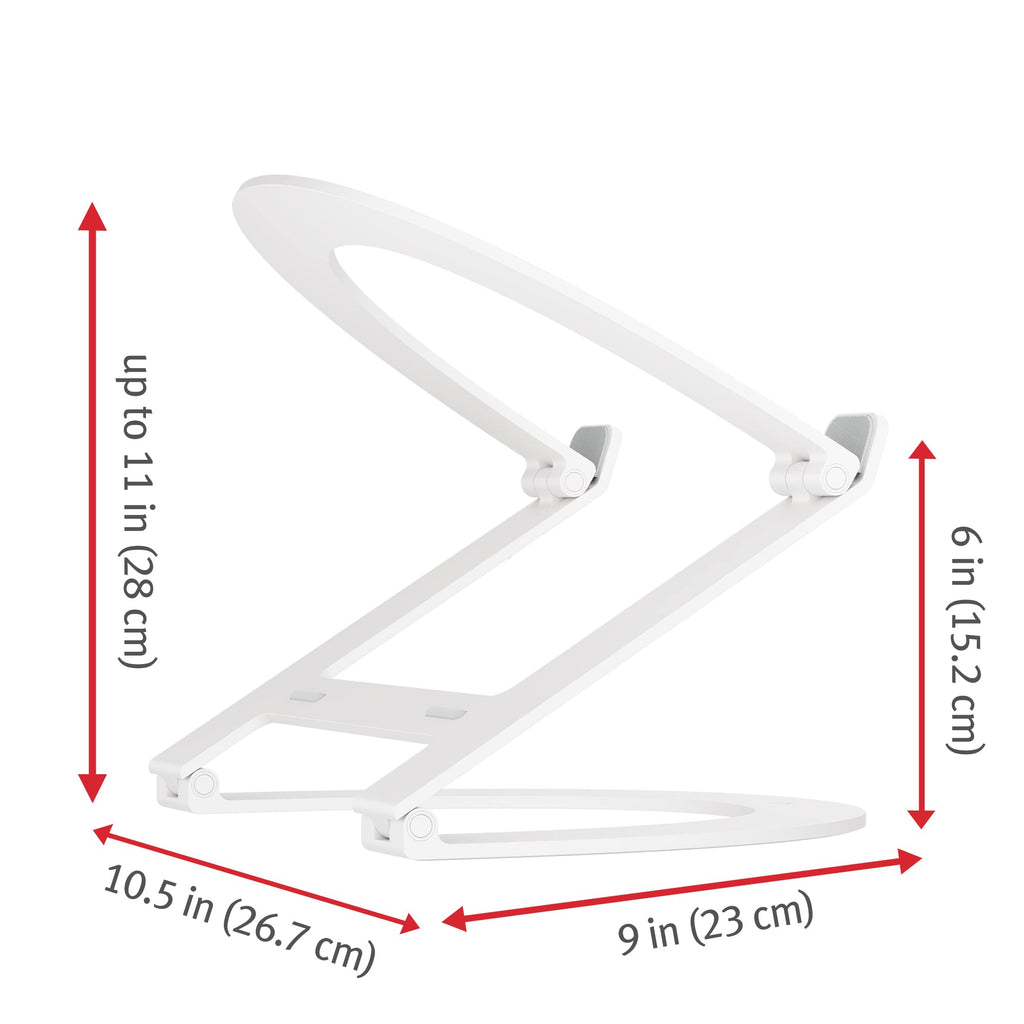 Twelve South Curve Flex | Ergonomic Height & Angle Adjustable Aluminum Laptop/MacBook Stand/Riser, fits 10"-17"