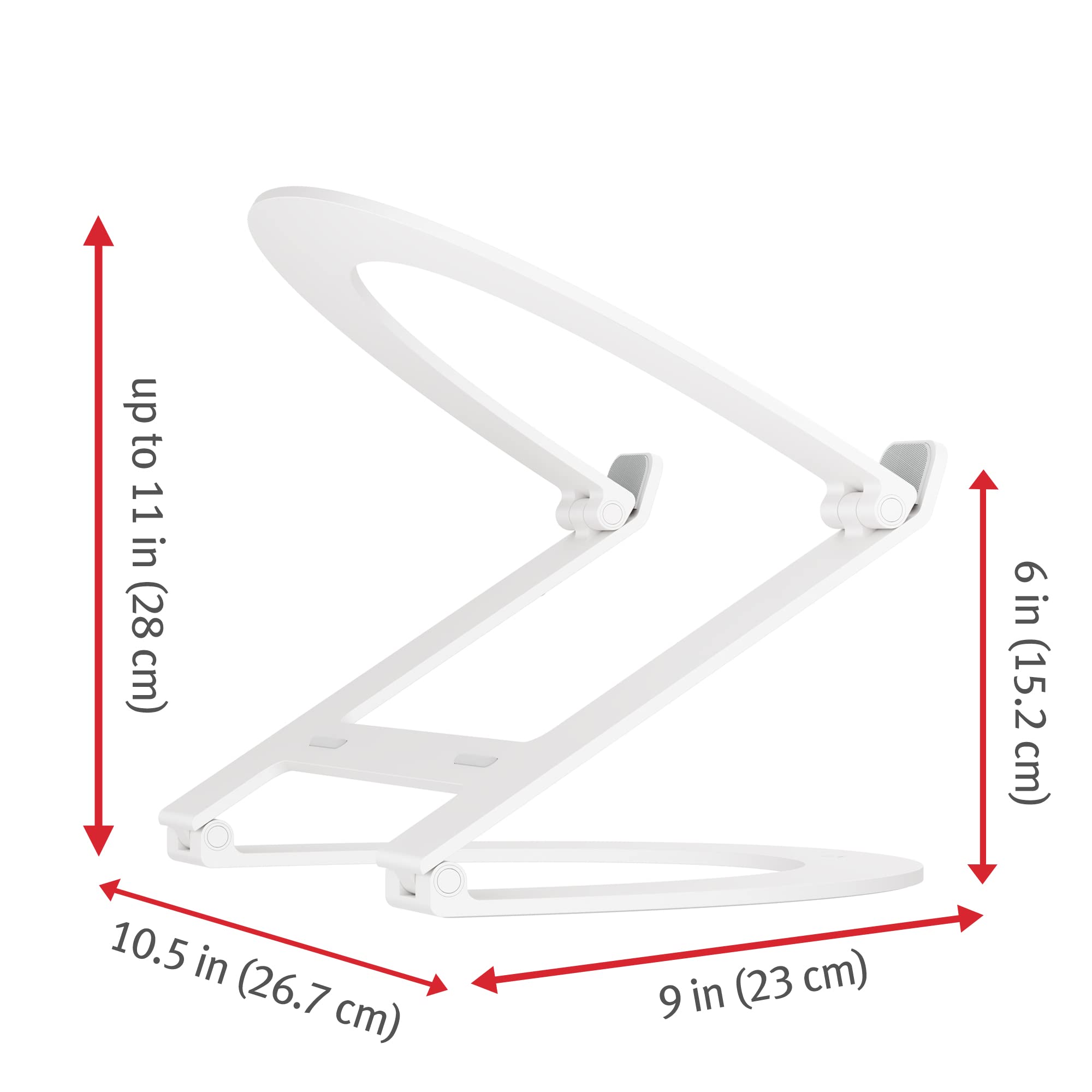 Twelve South Curve Flex | Ergonomic Height & Angle Adjustable Aluminum Laptop/MacBook Stand/Riser, fits 10"-17"