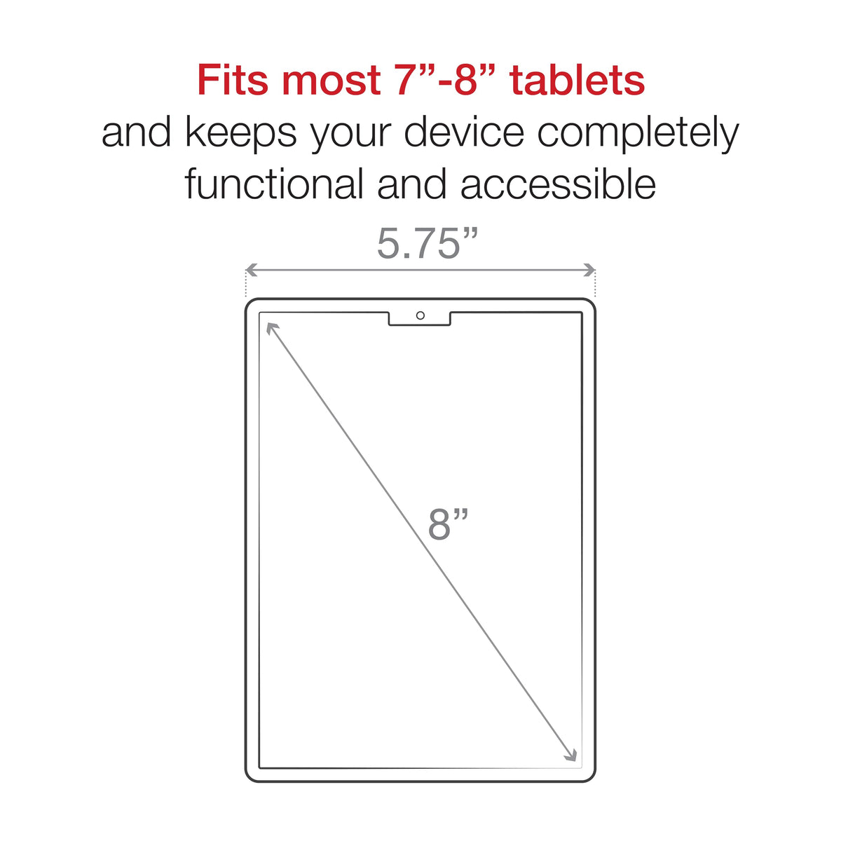RAM MOUNTS X-Grip Tablet Mount for 7"-8" Tablets with Medium Arm