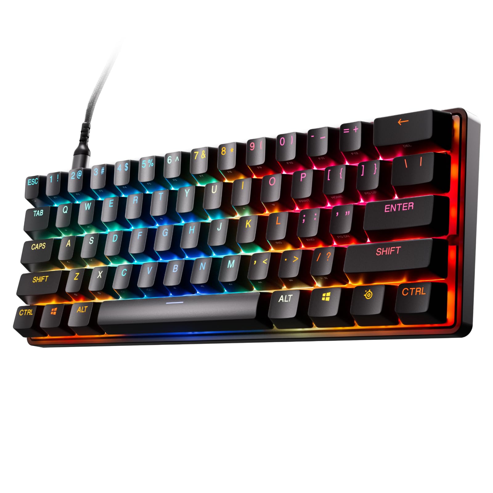 SteelSeries Apex Pro TKL Gen 3 OmniPoint 3.0 HyperMagnetic Switches — Adjustable Actuation — Rapid Trigger — Game-Ready Presets — Protection Mode — Rapid Tap/SOCD — OLED — RGB — PBT Keycaps — USB-C