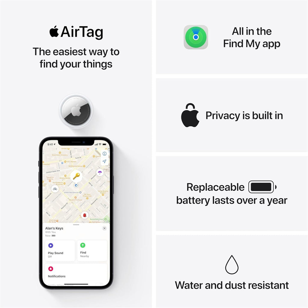 Apple AirTag 1st Gen 4-Pack Bluetooth Item Trackers