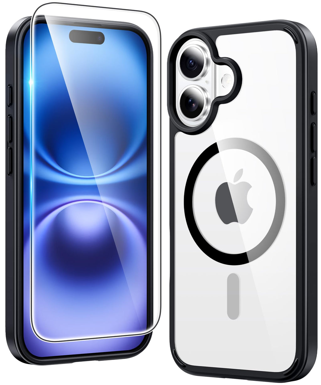 FNTCASE for iPhone Case Clear Magnetic Compatible with Magsafe