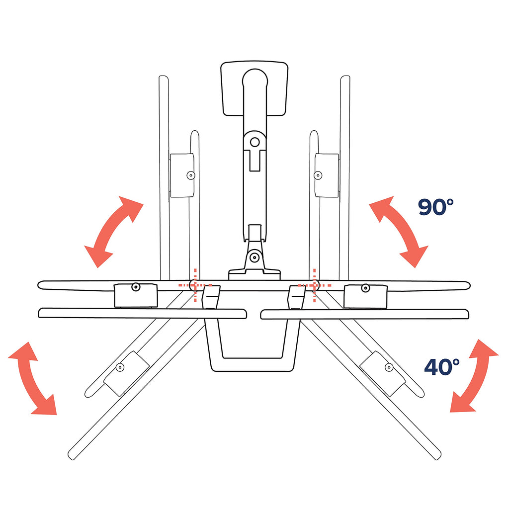 Ergotron – HX Dual Monitor Arm, VESA Desk Mount