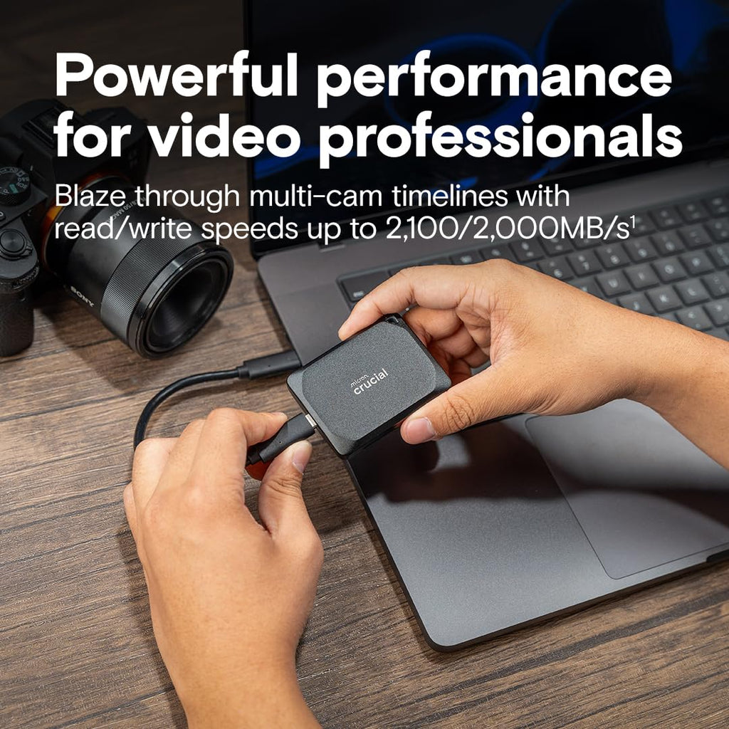 Crucial X10 4TB High-Speed Portable External SSD