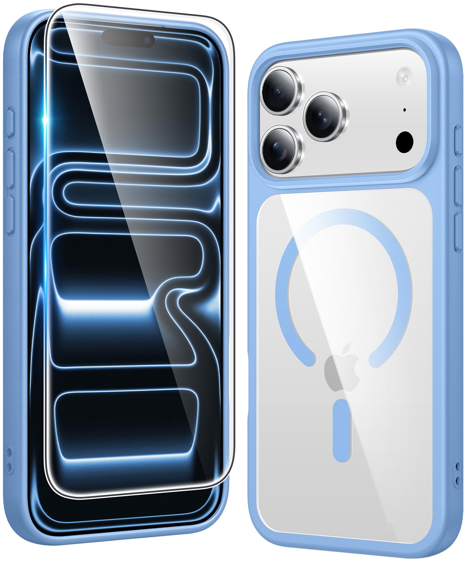 FNTCASE for iPhone Case Clear Magnetic Compatible with Magsafe