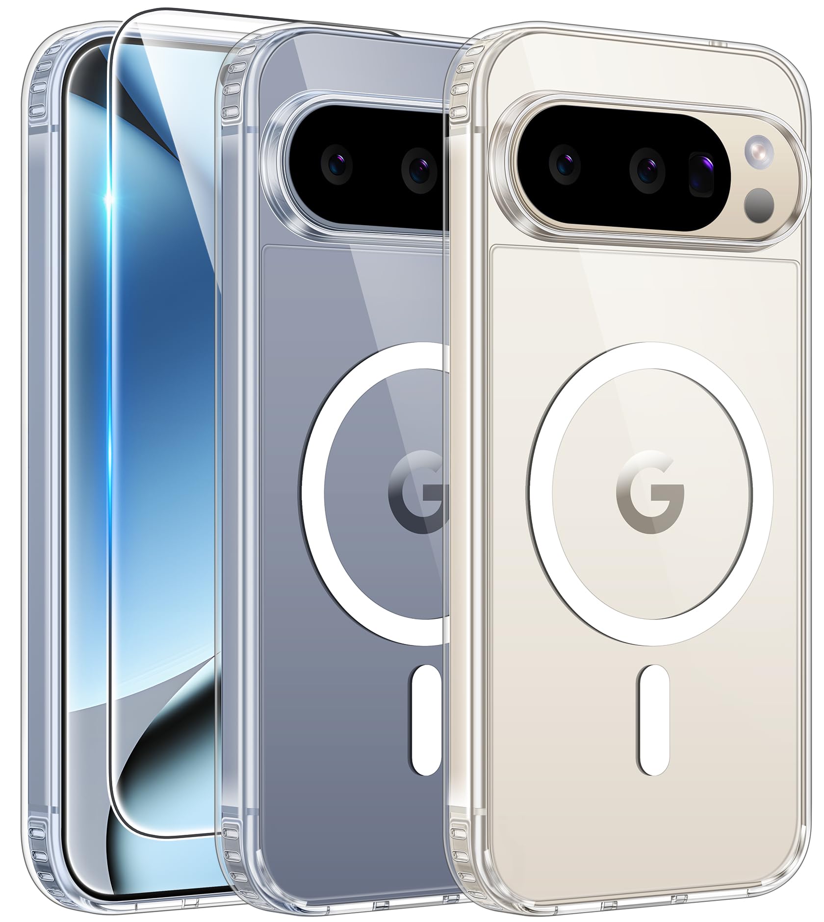 FNTCASE for iPhone Case Clear Magnetic Compatible with Magsafe