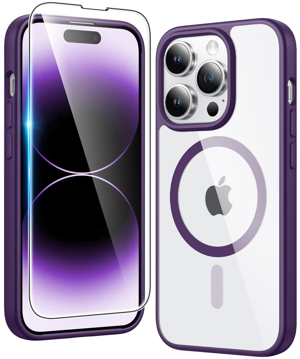 FNTCASE for iPhone Case Clear Magnetic Compatible with Magsafe