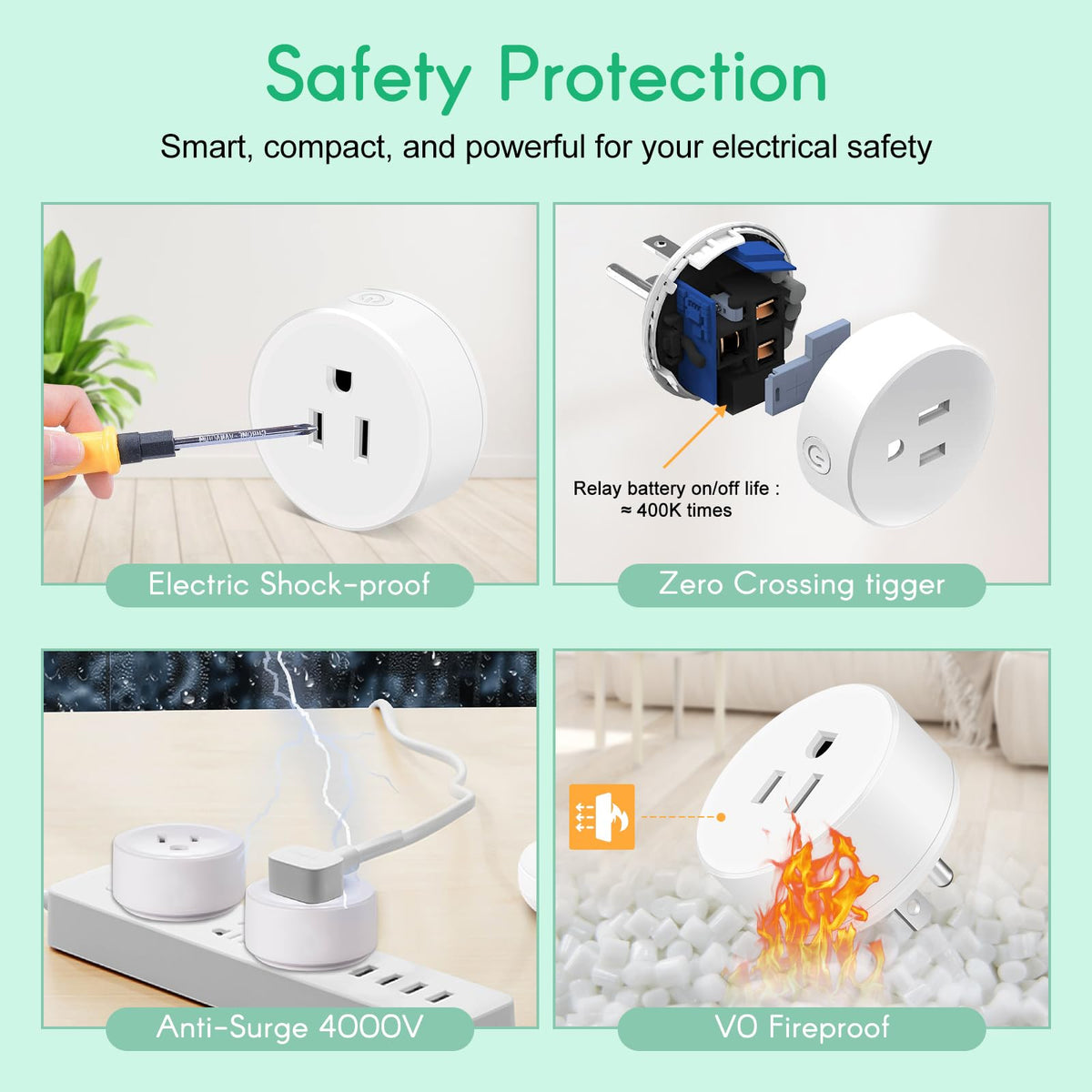 NineLeaf Remote Control Outlet Plug with Timer, 15A