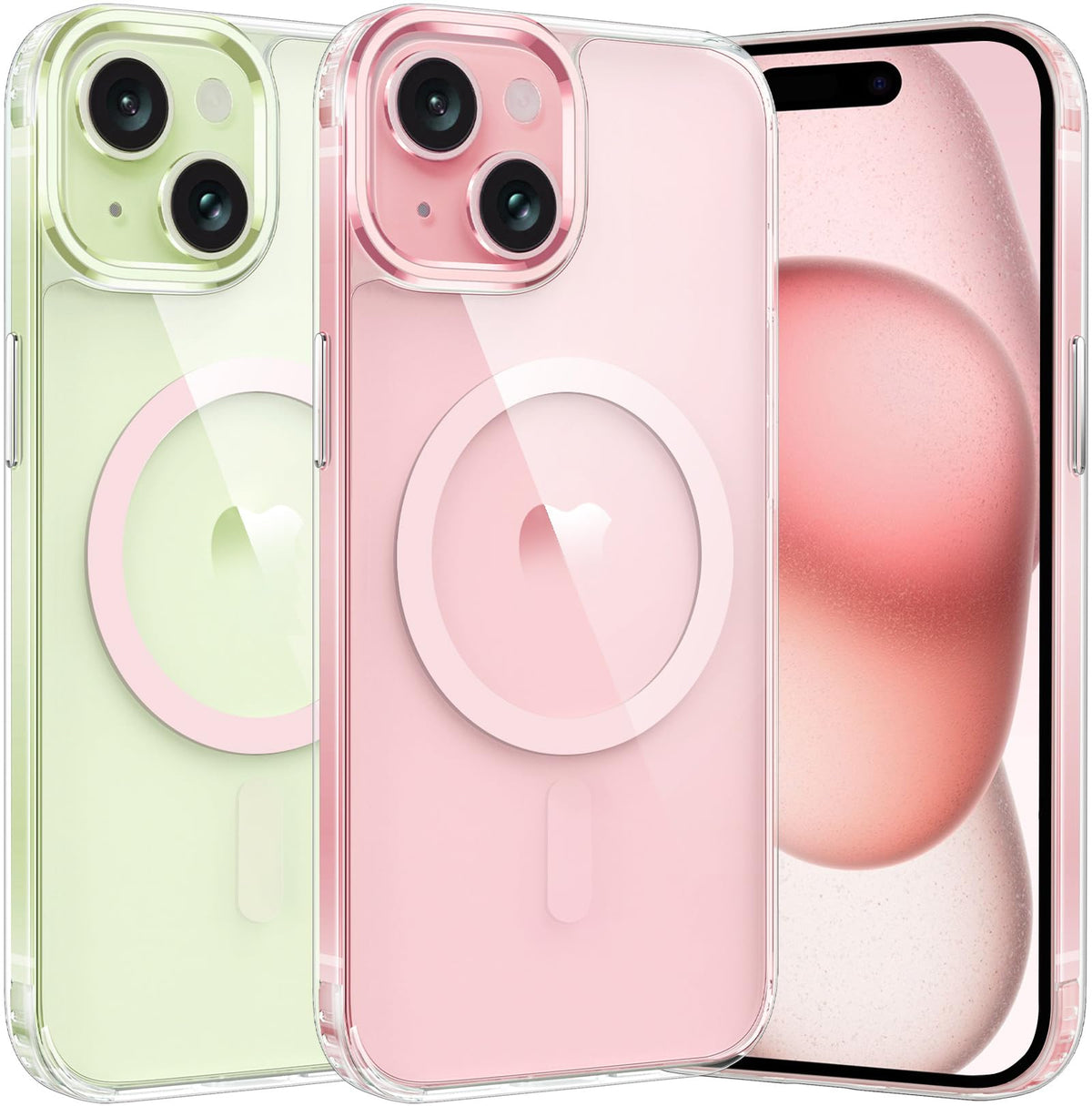 FNTCASE for iPhone Case Clear Magnetic Compatible with Magsafe