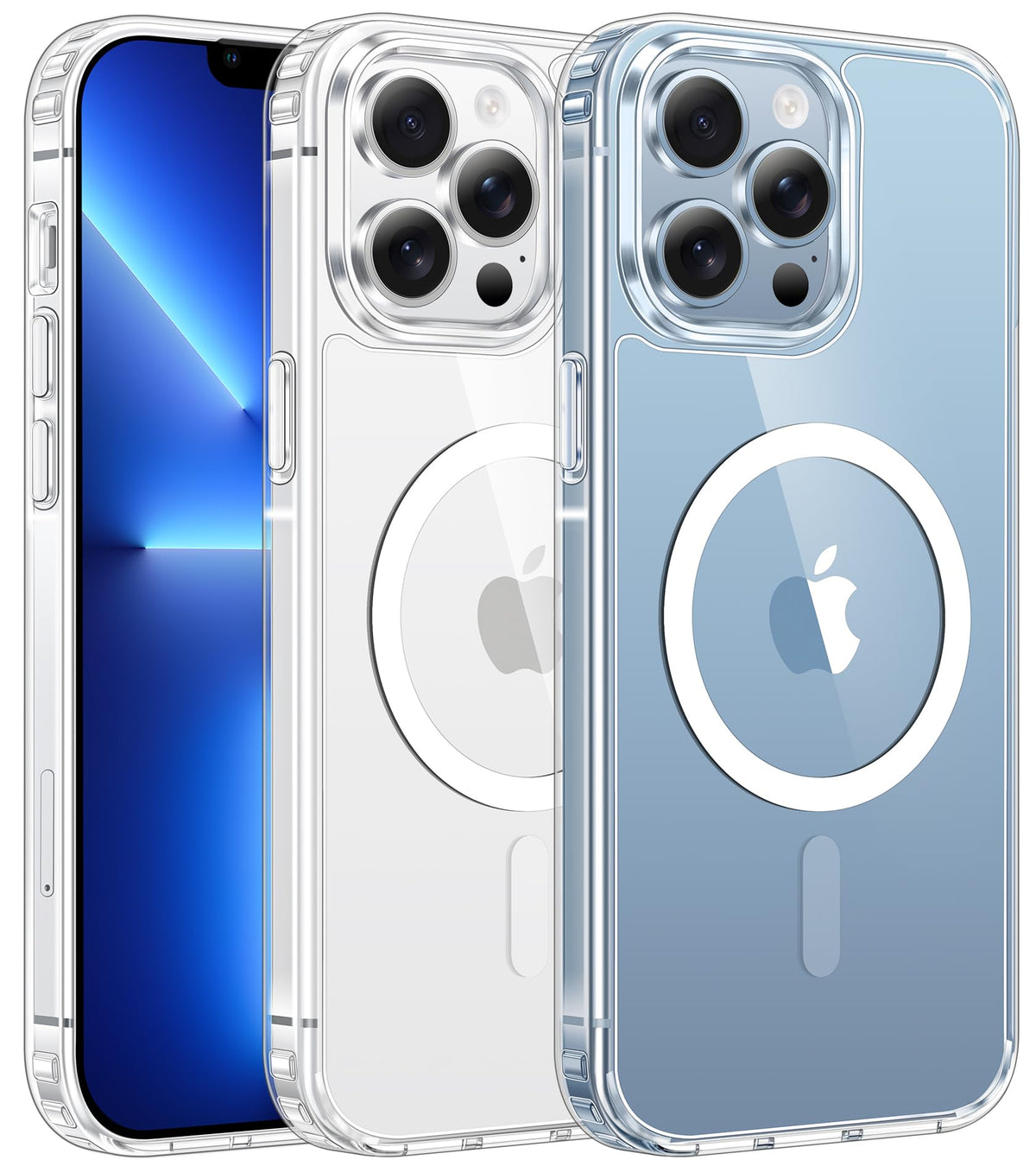 FNTCASE for iPhone Case Clear Magnetic Compatible with Magsafe