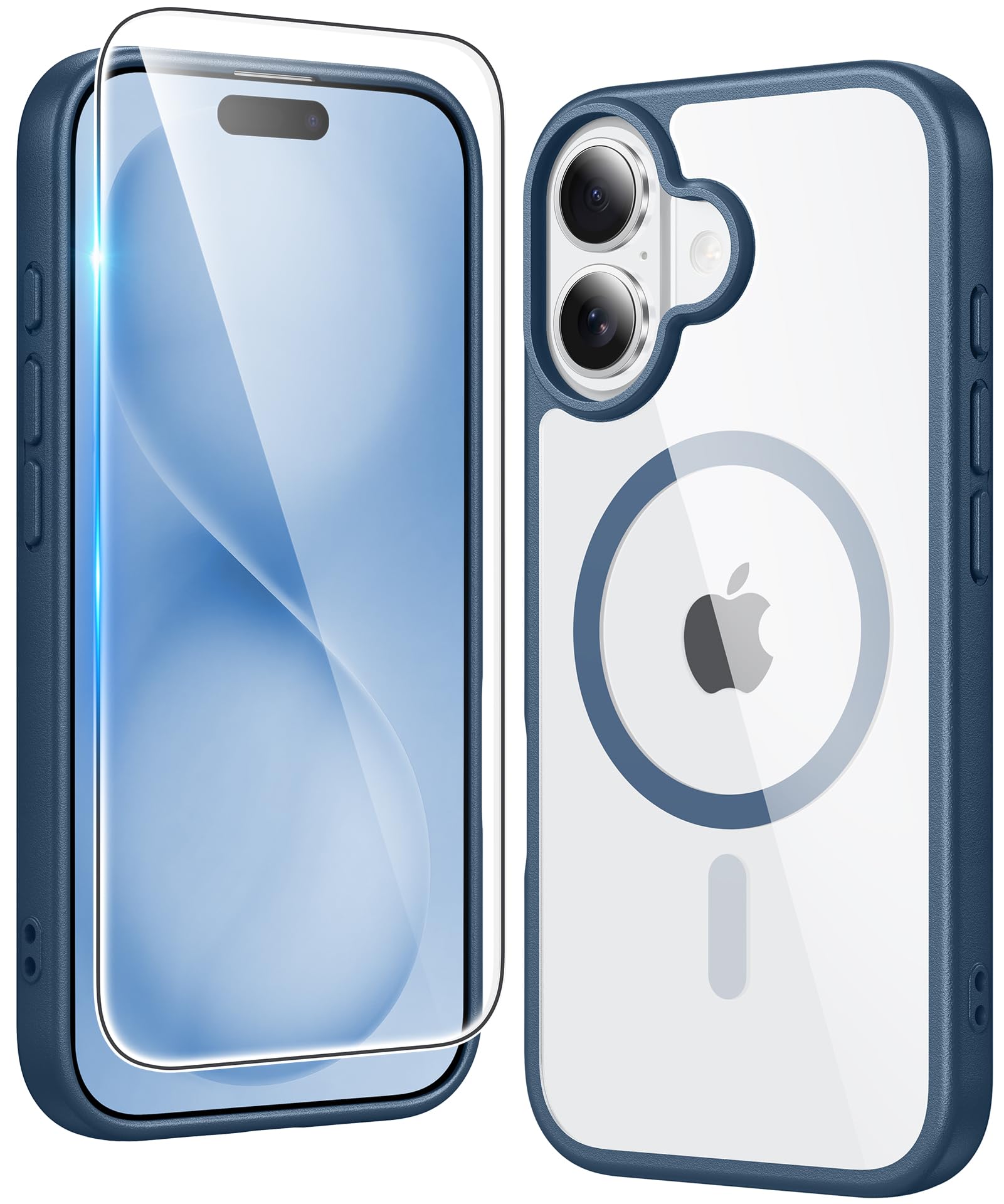 FNTCASE for iPhone Case Clear Magnetic Compatible with Magsafe