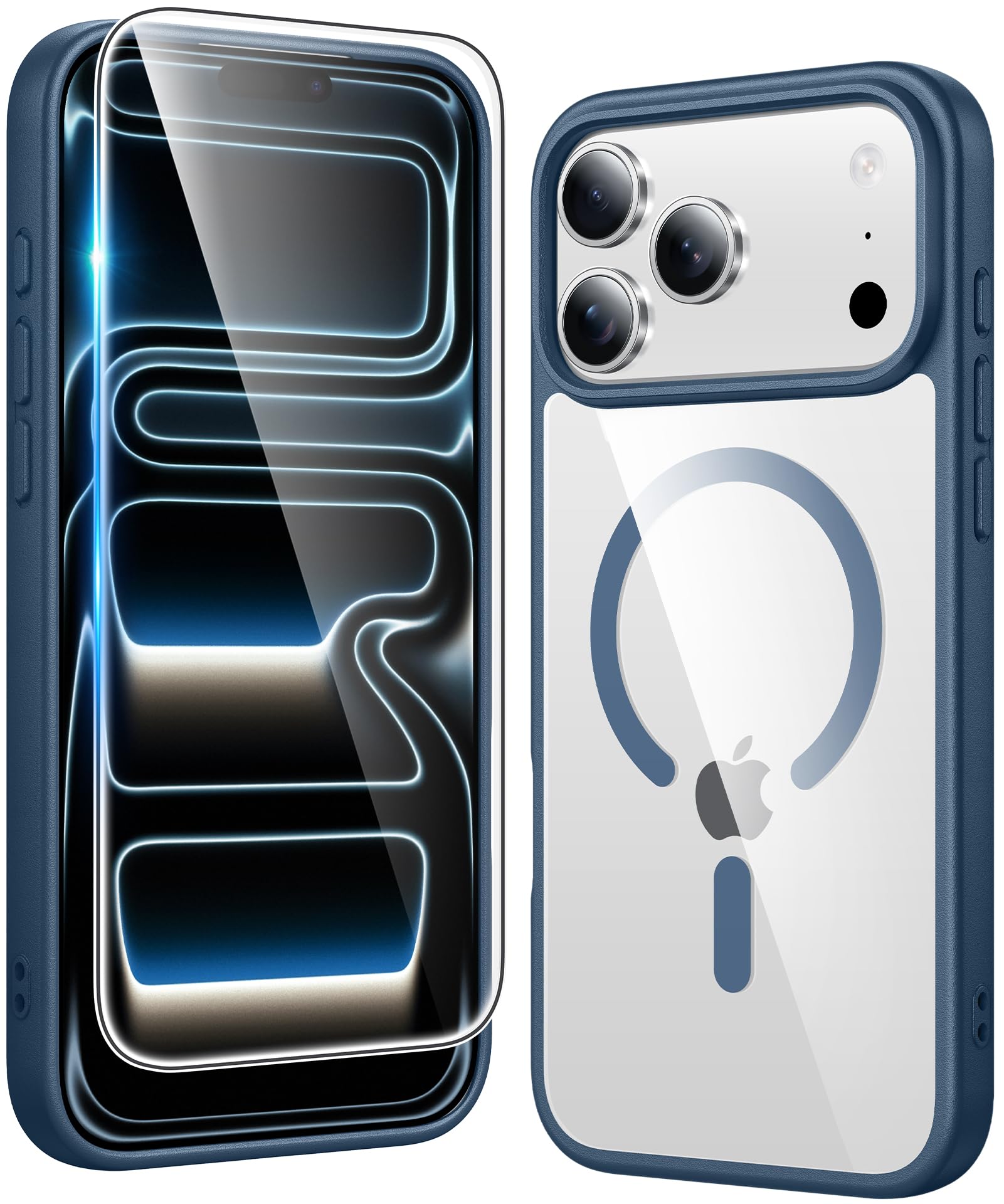 FNTCASE for iPhone Case Clear Magnetic Compatible with Magsafe