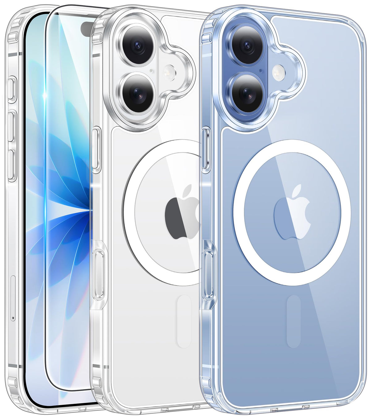 FNTCASE for iPhone Case Clear Magnetic Compatible with Magsafe