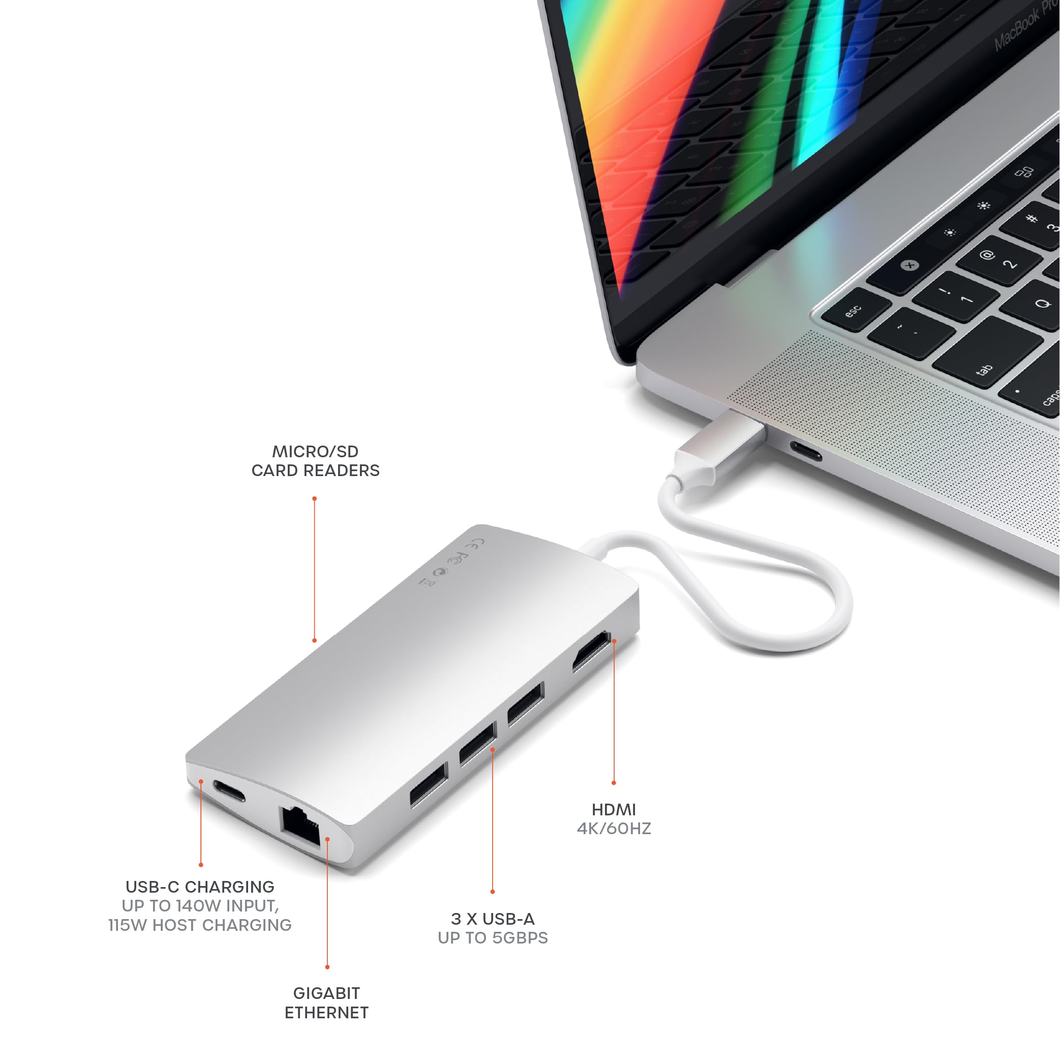 Satechi USB C Hub Multiport Adapter