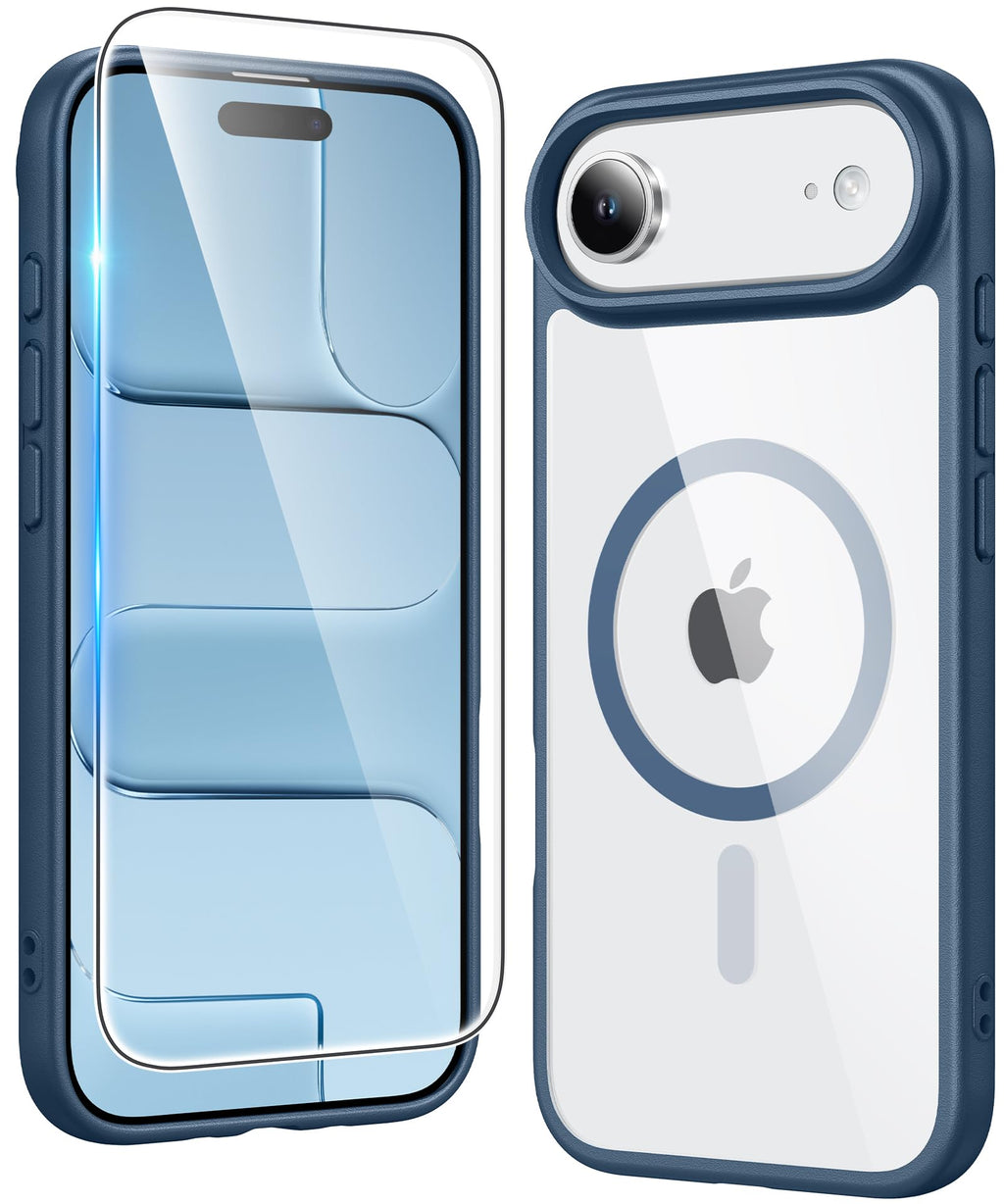 FNTCASE for iPhone Case Clear Magnetic Compatible with Magsafe