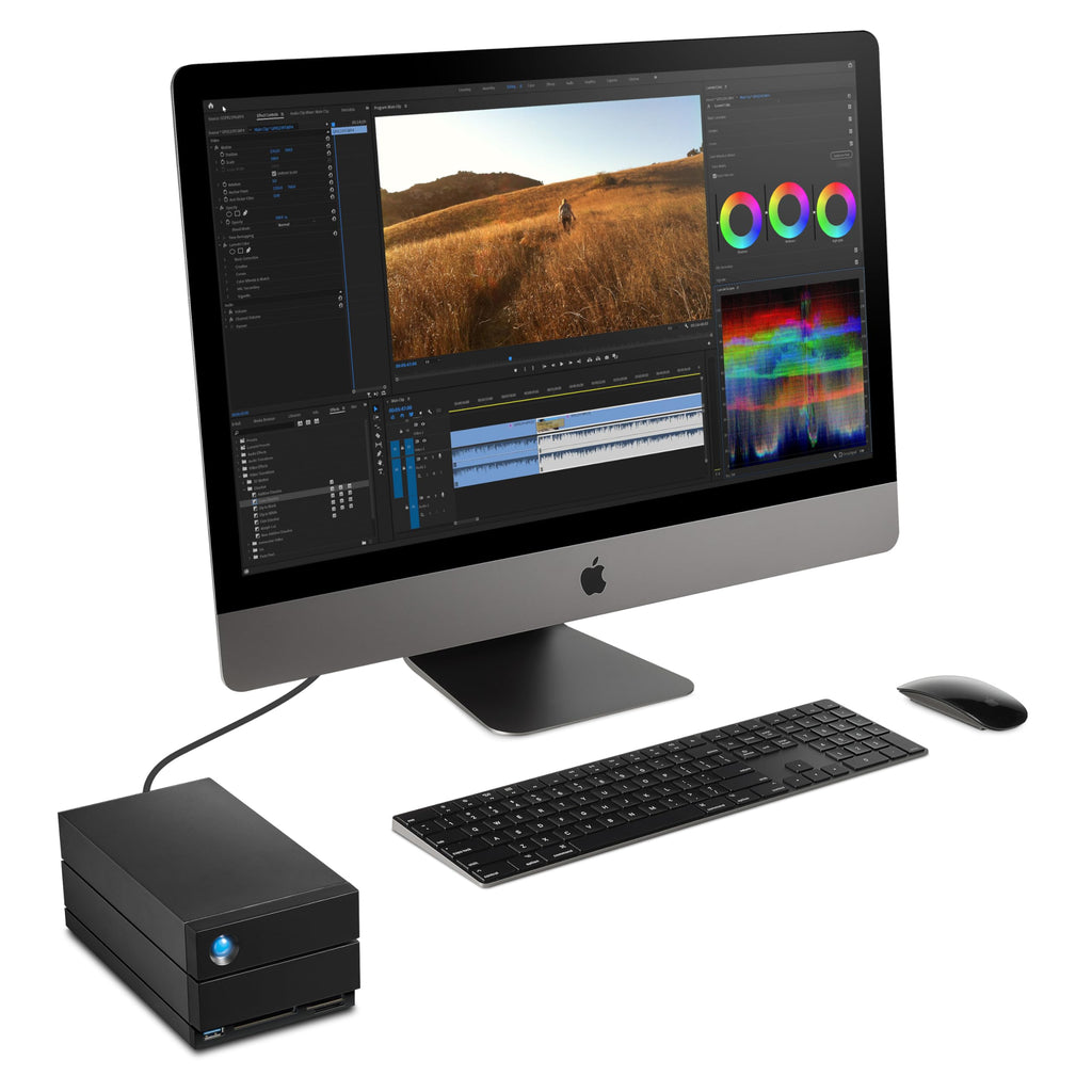 LaCie 2big Dock 40TB Thunderbolt USB4 External Hard Drive