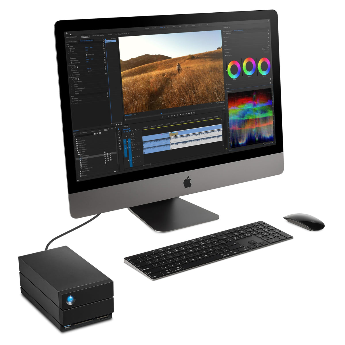 LaCie 2big Dock 40TB Thunderbolt USB4 External Hard Drive