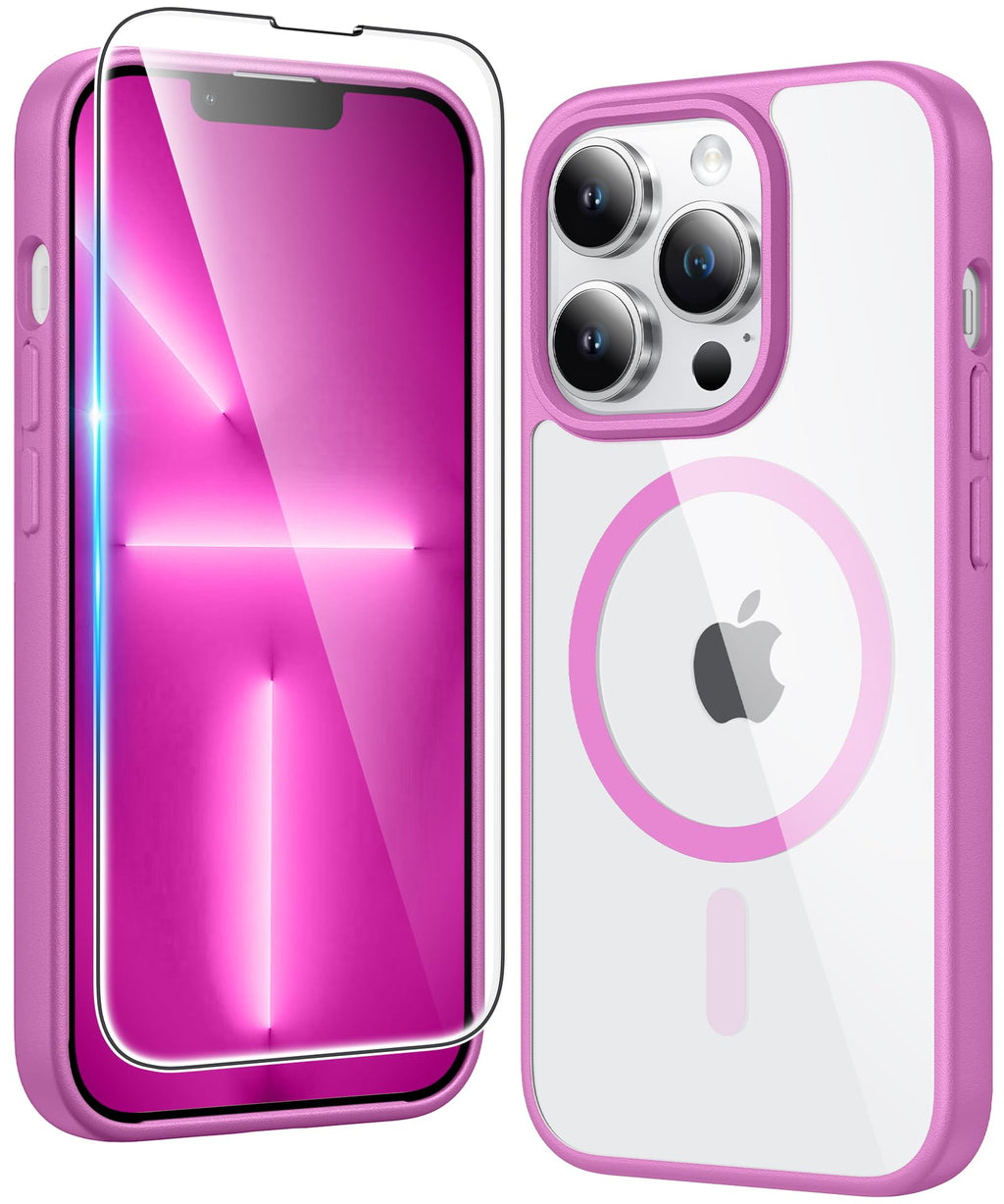 FNTCASE for iPhone Case Clear Magnetic Compatible with Magsafe
