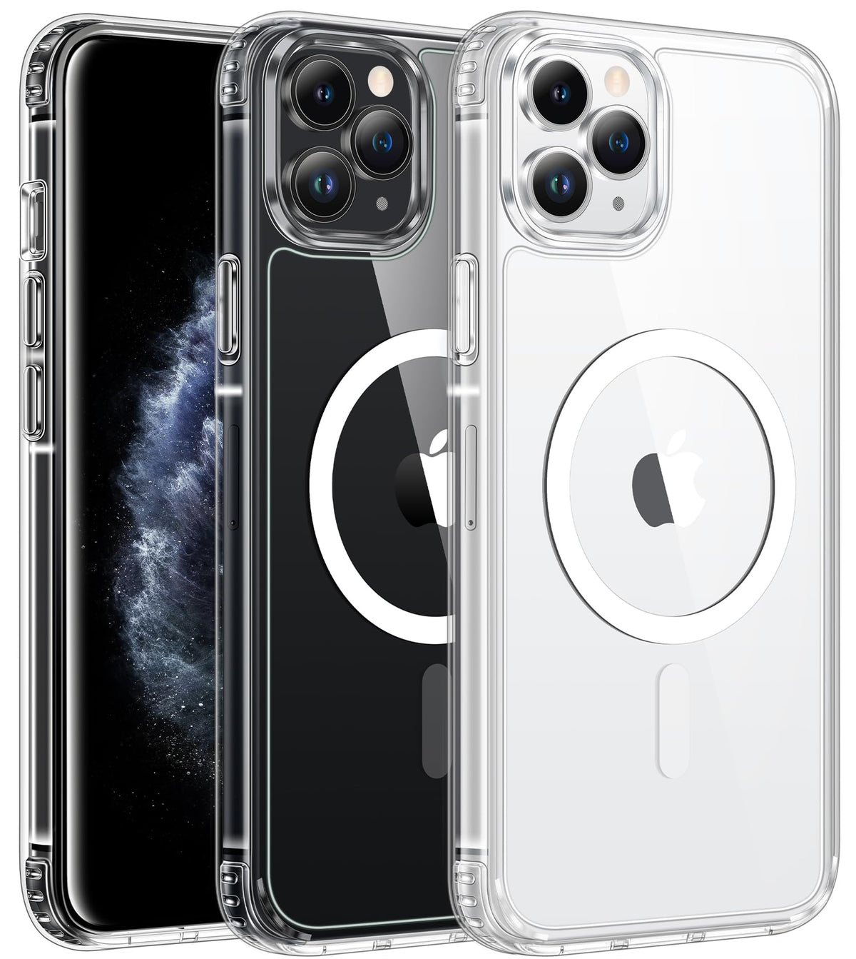 FNTCASE for iPhone Case Clear Magnetic Compatible with Magsafe