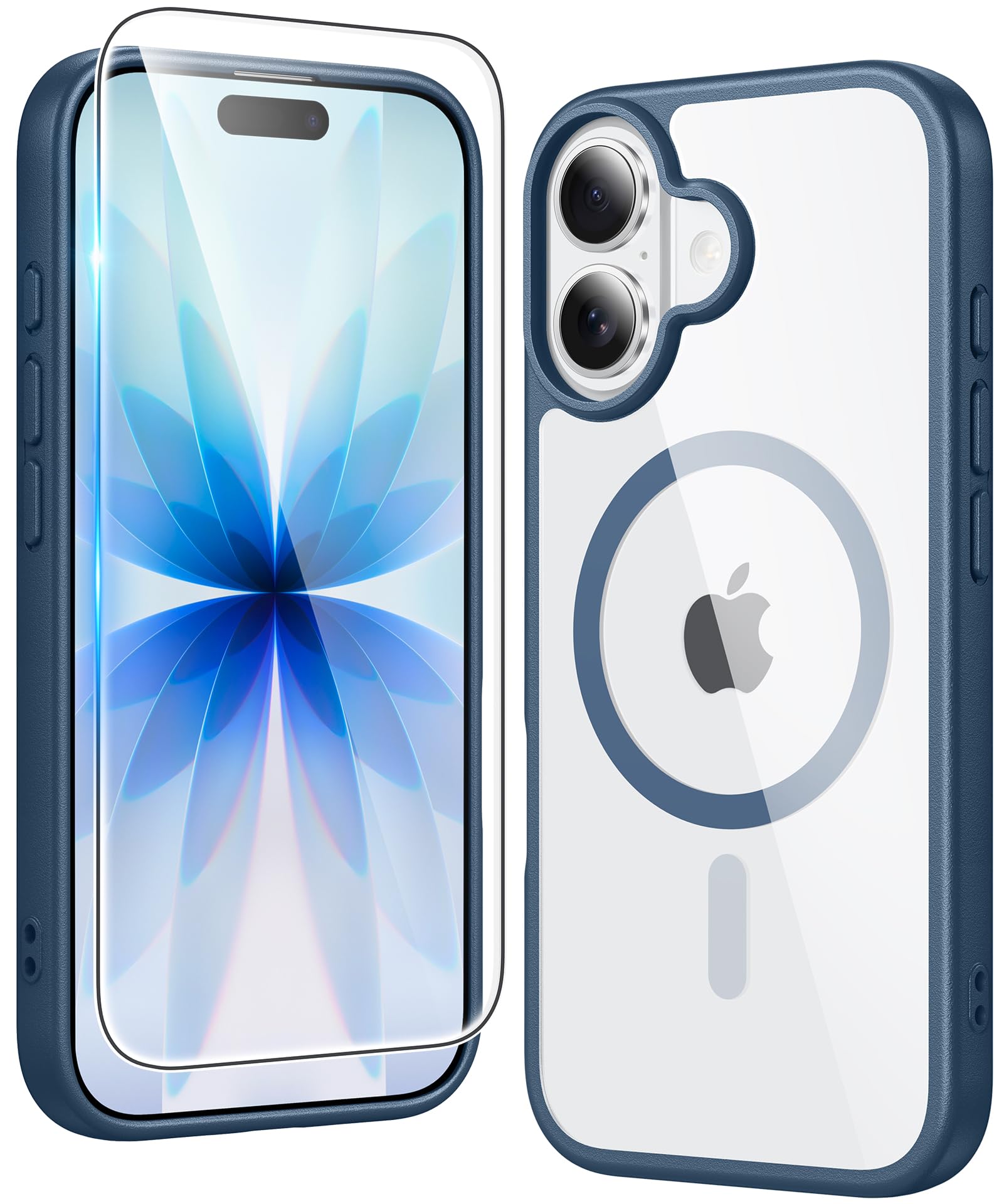 FNTCASE for iPhone Case Clear Magnetic Compatible with Magsafe