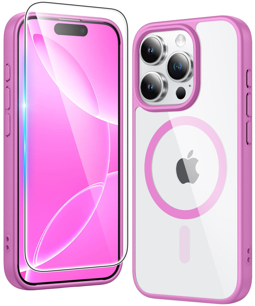 FNTCASE for iPhone Case Clear Magnetic Compatible with Magsafe