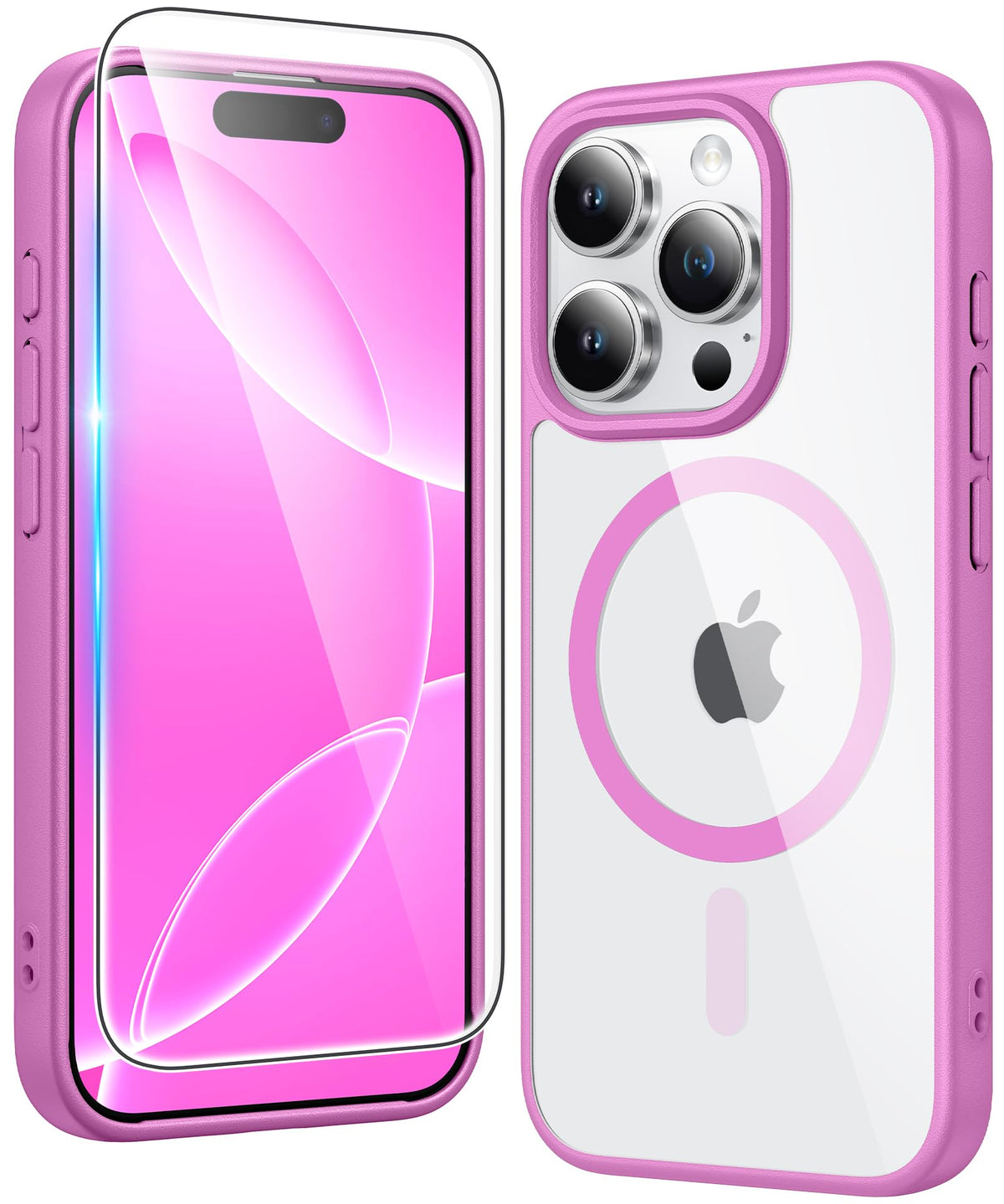 FNTCASE for iPhone Case Clear Magnetic Compatible with Magsafe