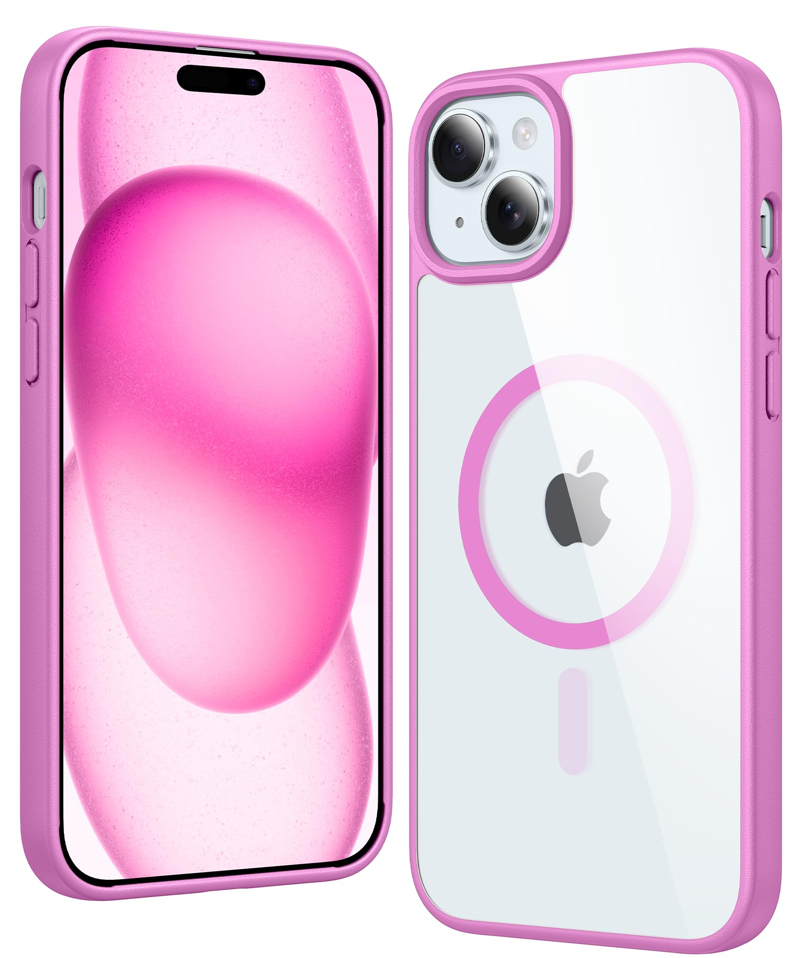 FNTCASE for iPhone Case Clear Magnetic Compatible with Magsafe