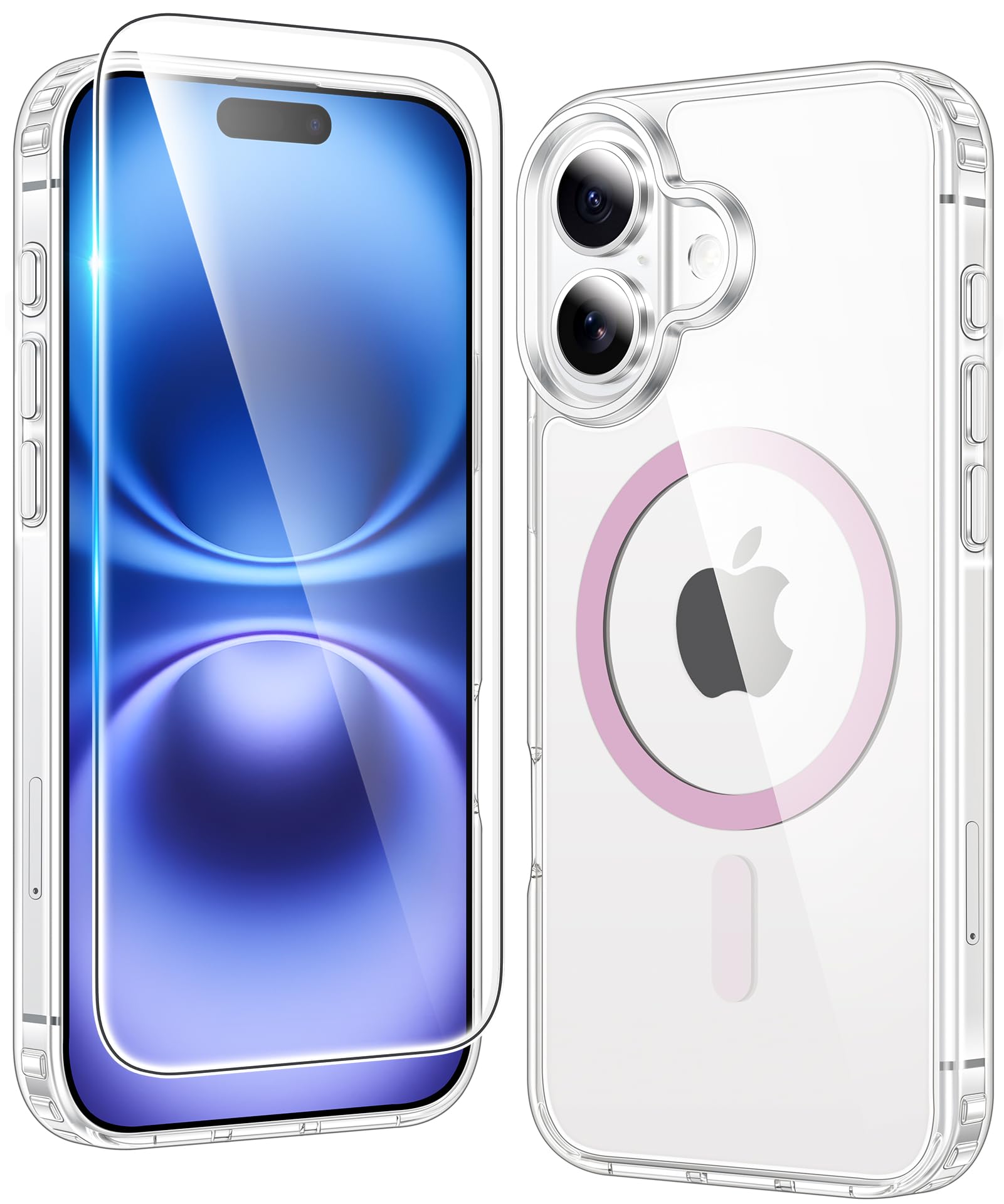 FNTCASE for iPhone Case Clear Magnetic Compatible with Magsafe