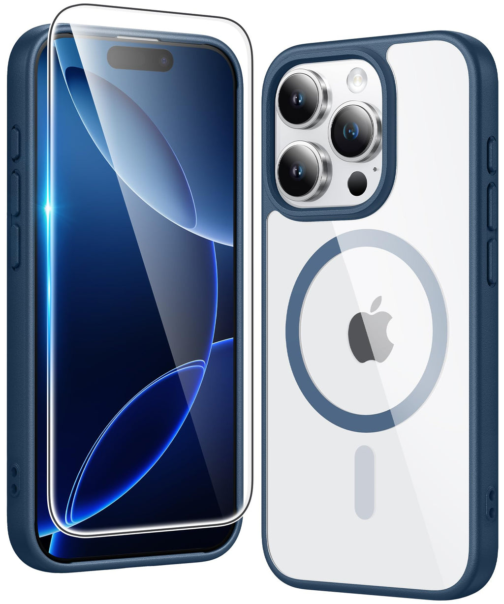 FNTCASE for iPhone Case Clear Magnetic Compatible with Magsafe