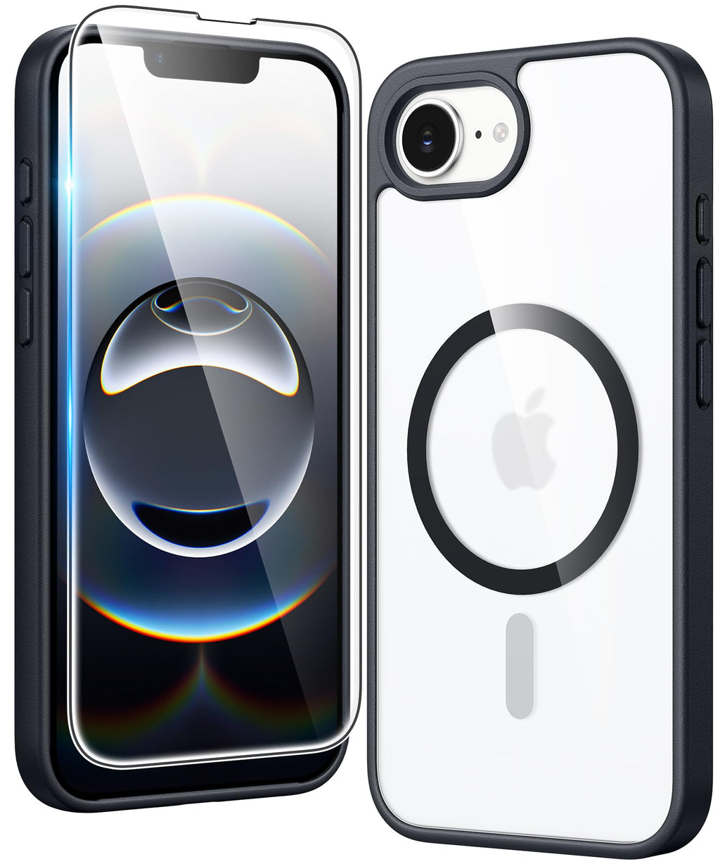 FNTCASE for iPhone Case Clear Magnetic Compatible with Magsafe