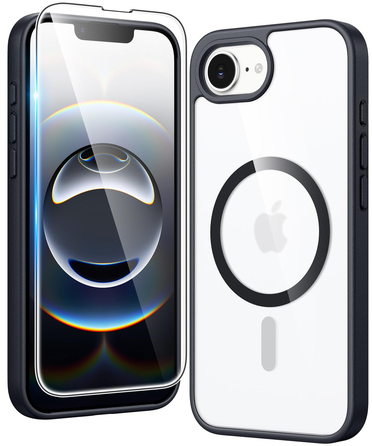 FNTCASE for iPhone Case Clear Magnetic Compatible with Magsafe