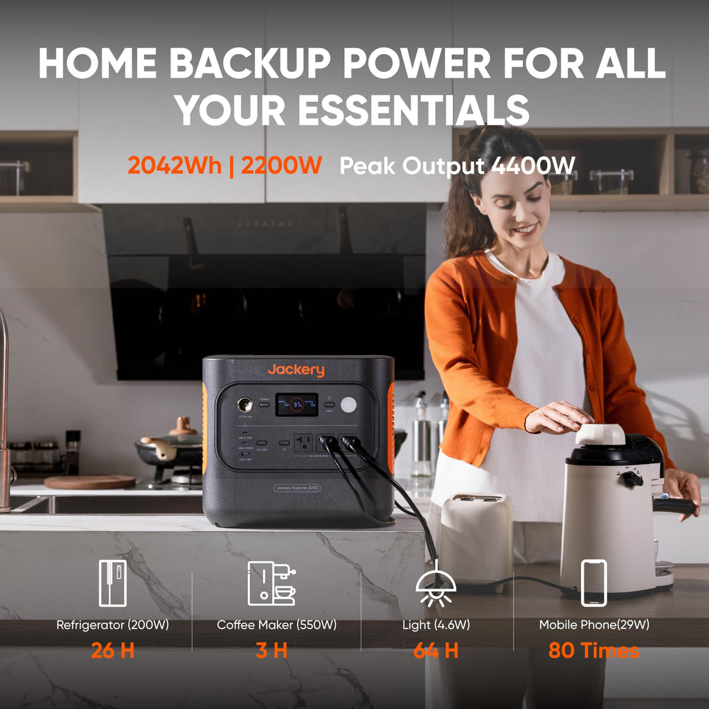 Jackery Explorer 2000 v2 2042Wh Portable Power Station