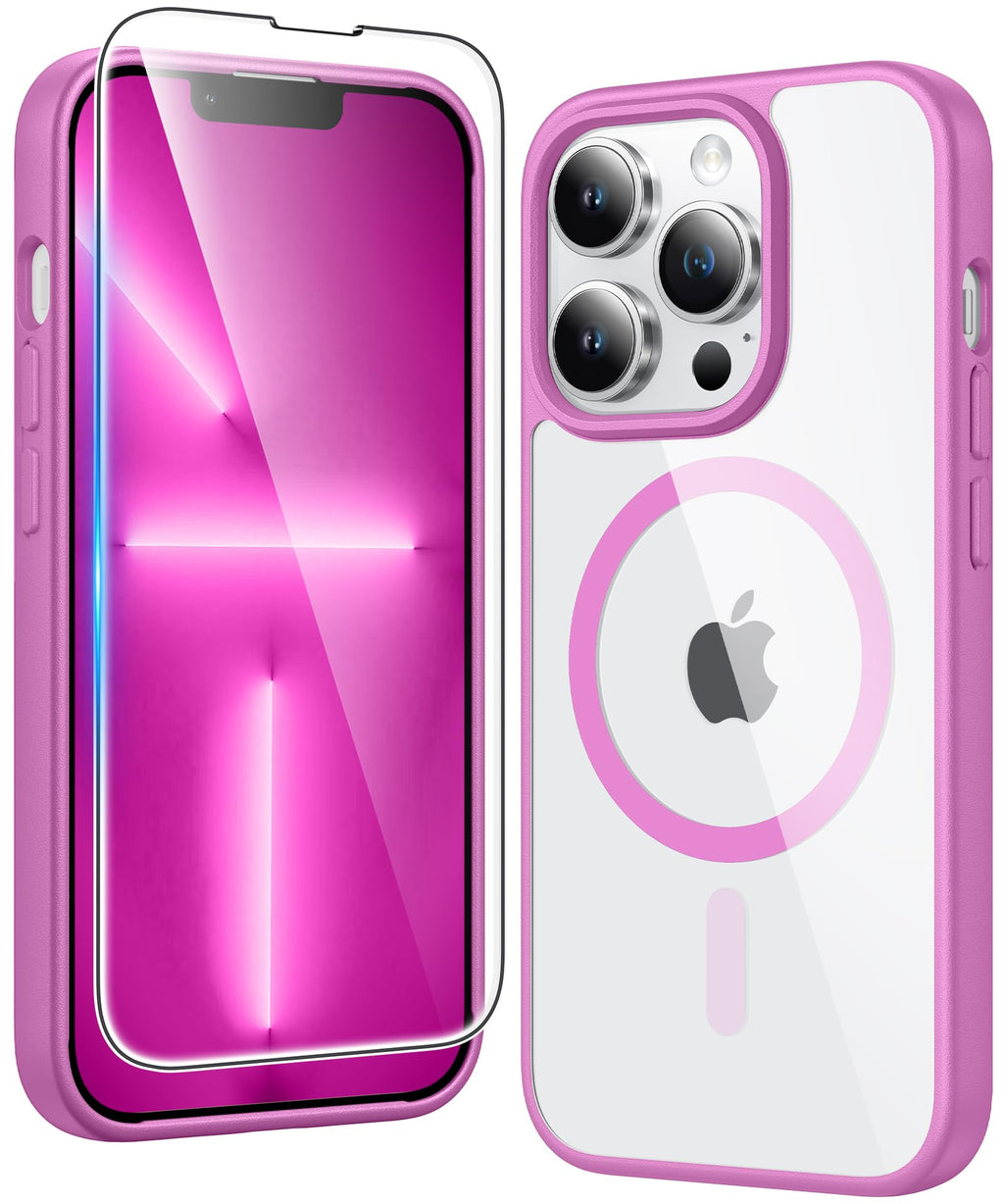 FNTCASE for iPhone Case Clear Magnetic Compatible with Magsafe