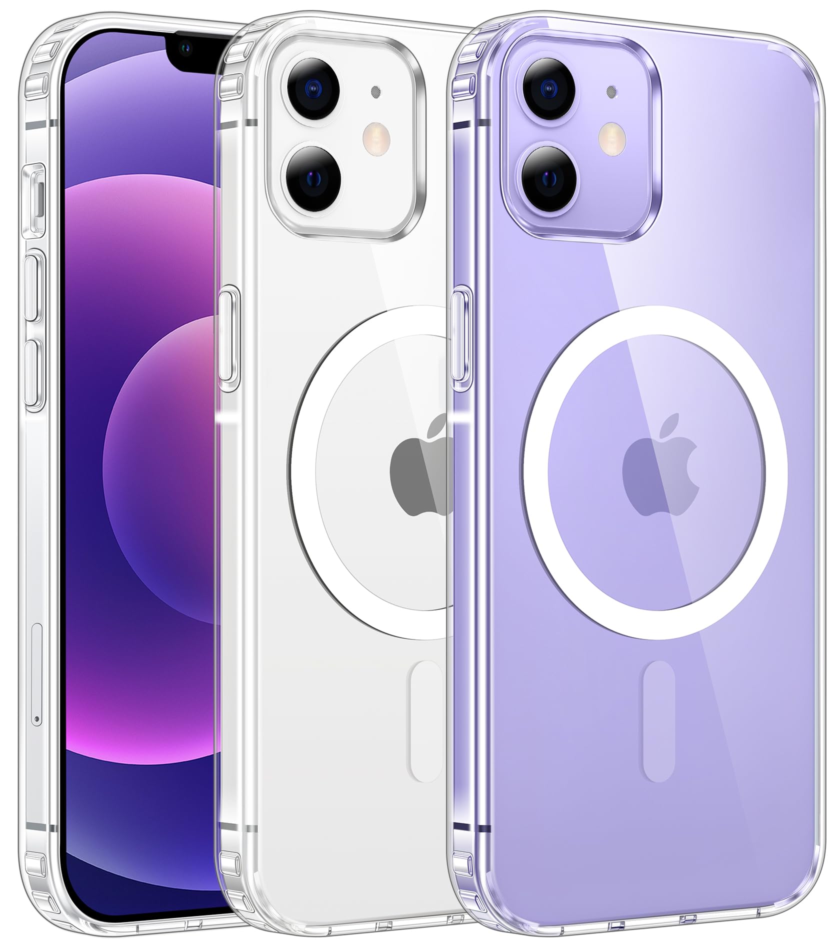 FNTCASE for iPhone Case Clear Magnetic Compatible with Magsafe