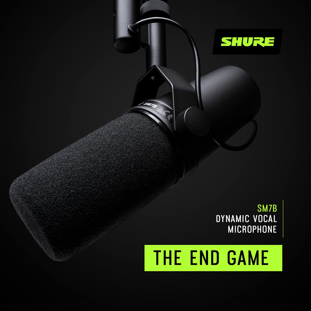 Shure SM7B Dynamic XLR Microphone for Podcasting & Recording