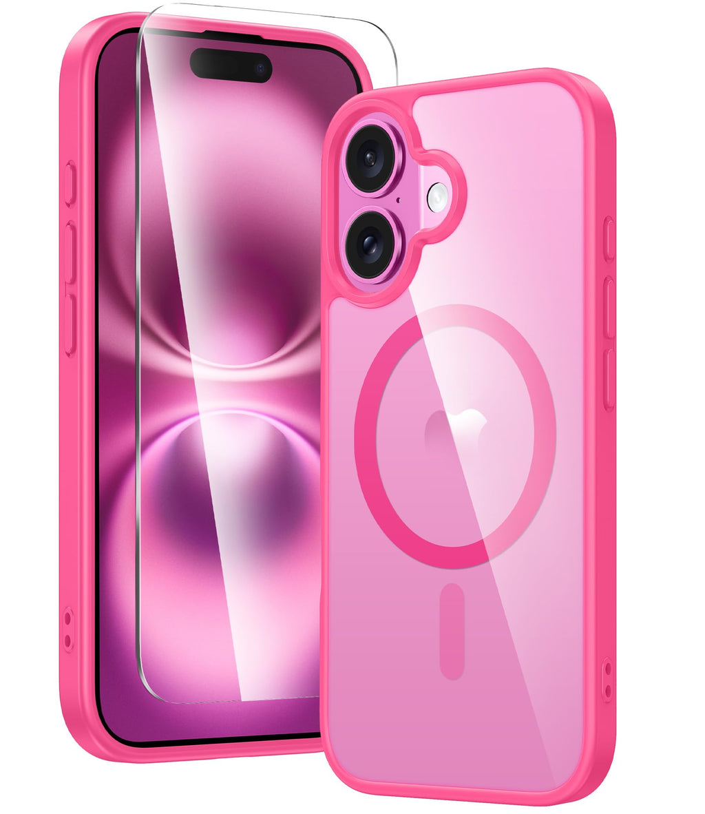 FNTCASE for iPhone Case Clear Magnetic Compatible with Magsafe