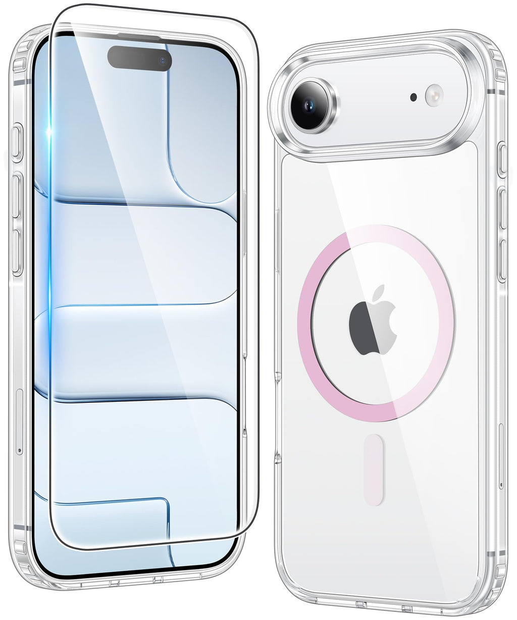 FNTCASE for iPhone Case Clear Magnetic Compatible with Magsafe