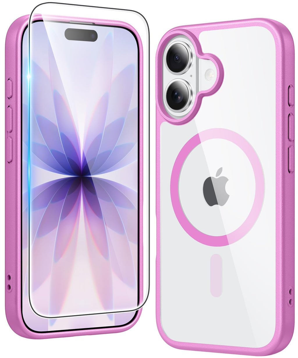 FNTCASE for iPhone Case Clear Magnetic Compatible with Magsafe