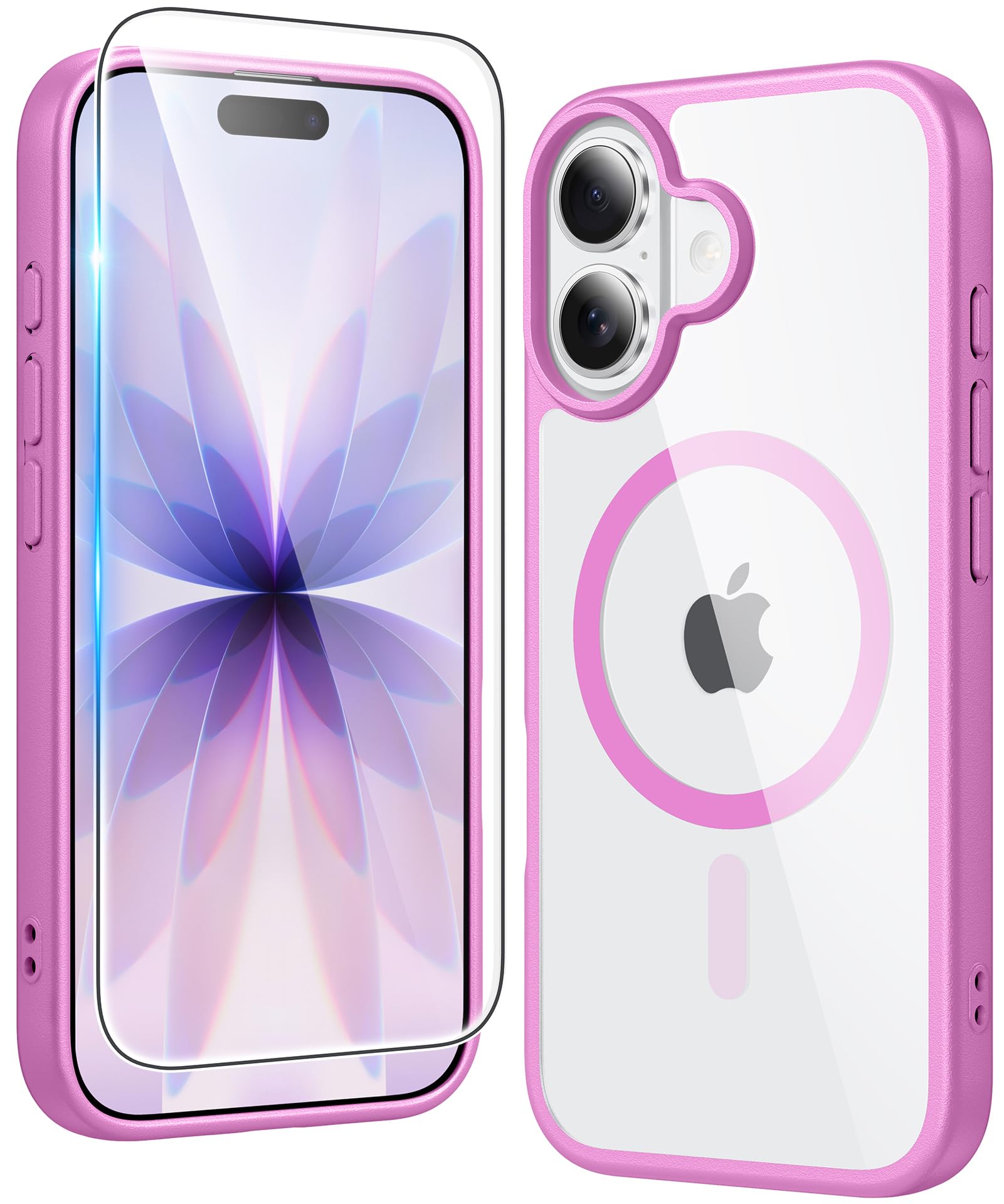 FNTCASE for iPhone Case Clear Magnetic Compatible with Magsafe